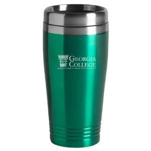  Georgia College   16 ounce Travel Mug Tumbler   Green 