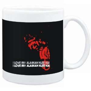 Mug Black  I love my Alaskan Klee Kai  Dogs  Sports 