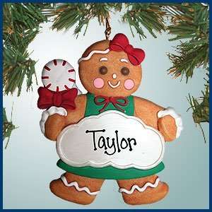 Personalized Christmas Ornaments   Gingerbread Woman Ornament/Magnet 