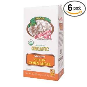 Hodgson Mill Organic Yellow Corn Meal, 2 Pounds (Pack of 6)  