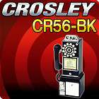 Crosley CR56 BK Corded 1950s Classic Pay Phone (Black)