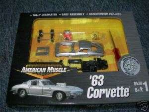1963 CHEVROLET CORVETTE AMERICAN MUSCLE DIECAST CAR  