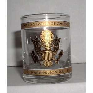  UNITED STATES OF AMERICA WASHINGTON DC SHOT GLASS Kitchen 