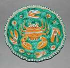 LOVELY FAIENCE SOUP PLATE WITH CRAB DECOR 7