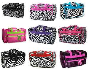 NEW 20 Luggage Duffel Overnight Diaper Bag Polka Dots Animal Print 