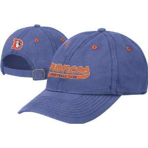  Denver Broncos Throwback Script Slouch Adjustable Hat 