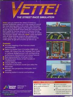 Vette PC CD classic arcade corvette racing race game  