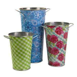  Set of 3 County Fair Pattern Vase
