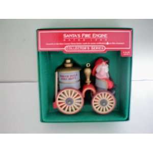 Hallmark Christmas Tree Ornament    Santas Fire Engine    Collectors 