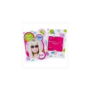    Barbie All Dolld Up Thank You Cards (8 count) Toys & Games