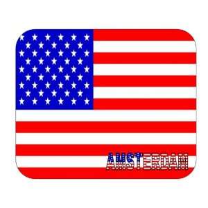  US Flag   Amsterdam, New York (NY) Mouse Pad Everything 