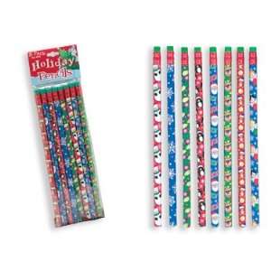  Holiday Christmas Pencils 8 Pack