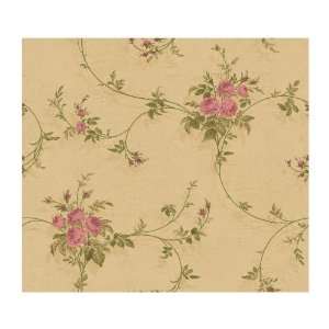  York Wallcoverings WW4429 West Wind Rose Trail And Crackle 