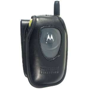  Dura Case Black Leather Case for Motorola i530 Cell 
