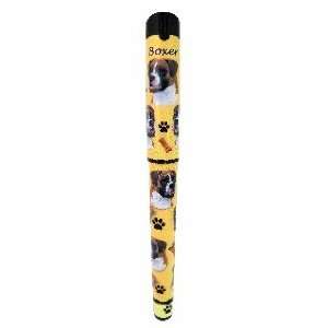  Flop Eared Boxer Dog Rollerball .7mm Refillable Gel Pen W 