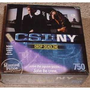  CSI NY 750 Pc Mystery Puzzle ~Drop Deadline Toys & Games