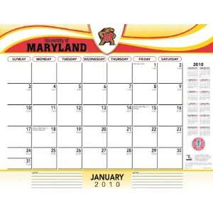 Maryland Terrapins 2010 22x17 Desk Calendar Sports 