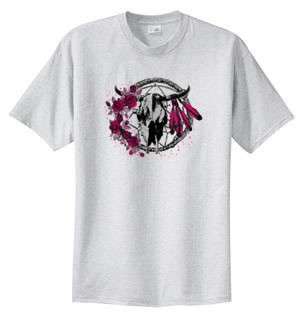 Native American Dreamcatcher Skull Roses T Shirt S 6x  