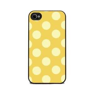 Lemon Drop Polka Dot   iPhone 4s Silicone Rubber Cover 