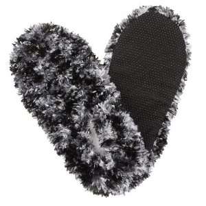   , Black & White   Fuzzy Footies   Slippers Foot Coverings Comfy Cozy