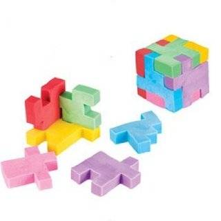  Puzzle Cube Erasers   12 per unit Toys & Games