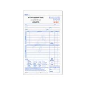   order / invoice carbonless form, 5 2/3 x 8 1/2.