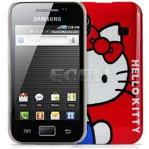  Ecell   RED HELLO KITTY HARD CASE FOR SAMSUNG S5830 GALAXY 