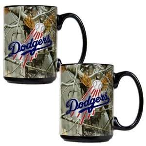  Los Angeles Dodgers Open Field 2pc Ceramic Mug Set Sports 