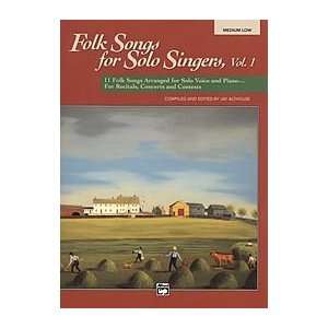  Folk Songs for Solo Singers   Vol. 1, Medium Low (Book 