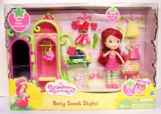   Shortcake Berry Sweet Styles Playset Set w/ Figure Doll Armoire Dress