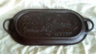   GRISWOLD WAGNER SPORTSMAN SCENIC DUCK FISH FRYER POT LID USA  