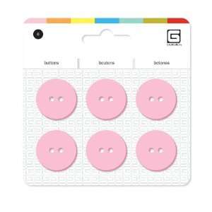   BasicGrey Notions 23mm Colored Buttons, Blush Arts, Crafts & Sewing