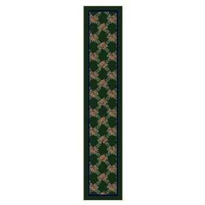  Milliken 24 x 118 Green Rossetti Runner 538646 11000 