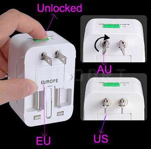   Travel Power Charger Adapter Plug Converter AU UK US EU Portable