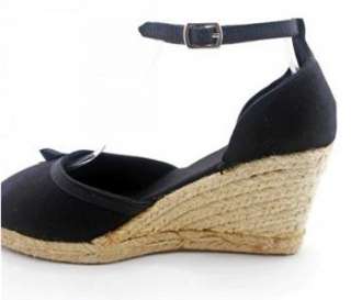    Women shoes comfy strappy Espadrilles wedge heeled sandals  