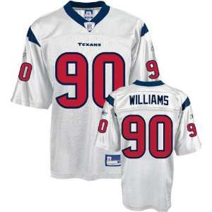   Williams Youth Jersey Reebok White Replica #90 Houston Texans Jersey