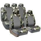   Car Seat Covers, Airbag compatible and Split Bench, 2 Tone Light Camo