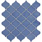   12.5x12.5 in Morocco 2.5 in Blue Porcelain Mosaic Tile (Pack of 10