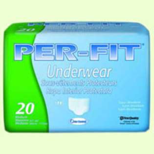   FIT Protective Underwear 18/Pack Large,Waist 44 inch to 58 inch ,Blue