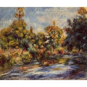   name Landscape with River, by Renoir PierreAuguste
