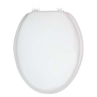 Ginsey White Padded ELONGATED Toilet Seat 