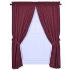   Panel Pair Curtains with Tiebacks in Red   Size 54 H x 68 W