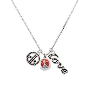   Firefighter Helmet, Peace, Love Charm Necklace [Jewelry] Jewelry