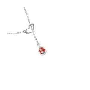   Firefighter Helmet   3 D Silver Plated Heart Lariat Charm Necklace