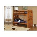 Wildon Home Deco Twin Over Twin Bunk Bed in Oak