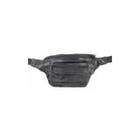Leather Impressions Inc. Black Genuine Leather Fanny Pack Waist Bag
