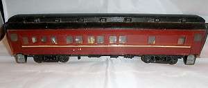 METAL AND WOOD O SCALE 16 MADISON PASSENGER DINING CAR  