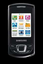Virgin Media Samsung E2550 Monte Slide Black   Tesco Phone Shop 