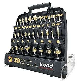 30 pc. Router Bit Set  Trend Tools Power Tool Accessories Router Bits 