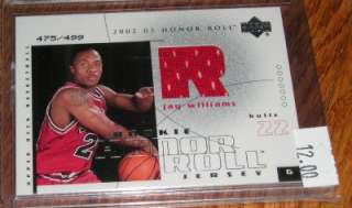 2002 03 UD Honor Roll #104 Jay Williams Rookie Jersey  